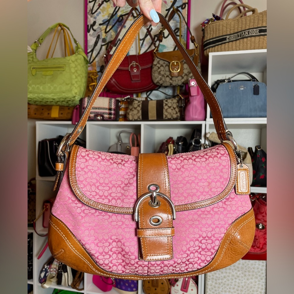 Coach Y2K Barbie Pink Soho Signature Mini C Logo Shoulder Bag- F10926 💕 - Picture 3 of 17